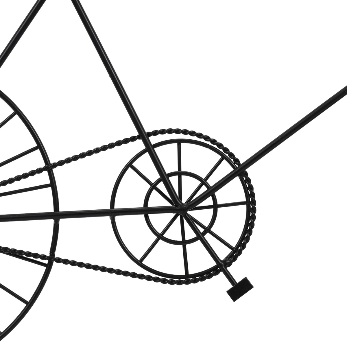 Ozdoba ścienna metalowa rower retro i zegar, 60 x 32 x 5 cm