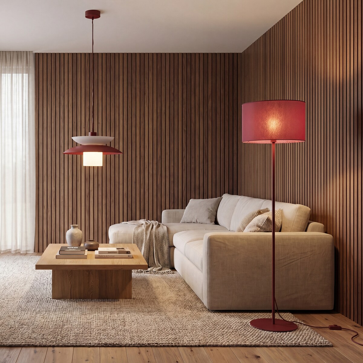 Lampa Wisząca Tk Lighting Verado Burgundowa Biała Metalowa Z Kloszem