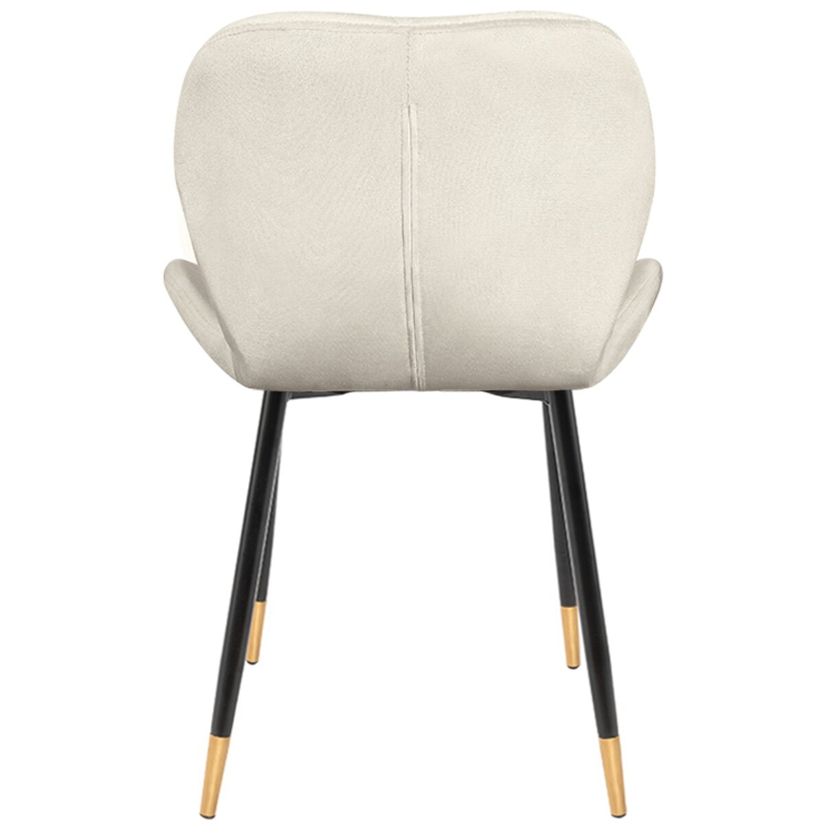 Krzesło tapicerowane beżowe welurowe pikowane nowoczesne do salonu jadalni