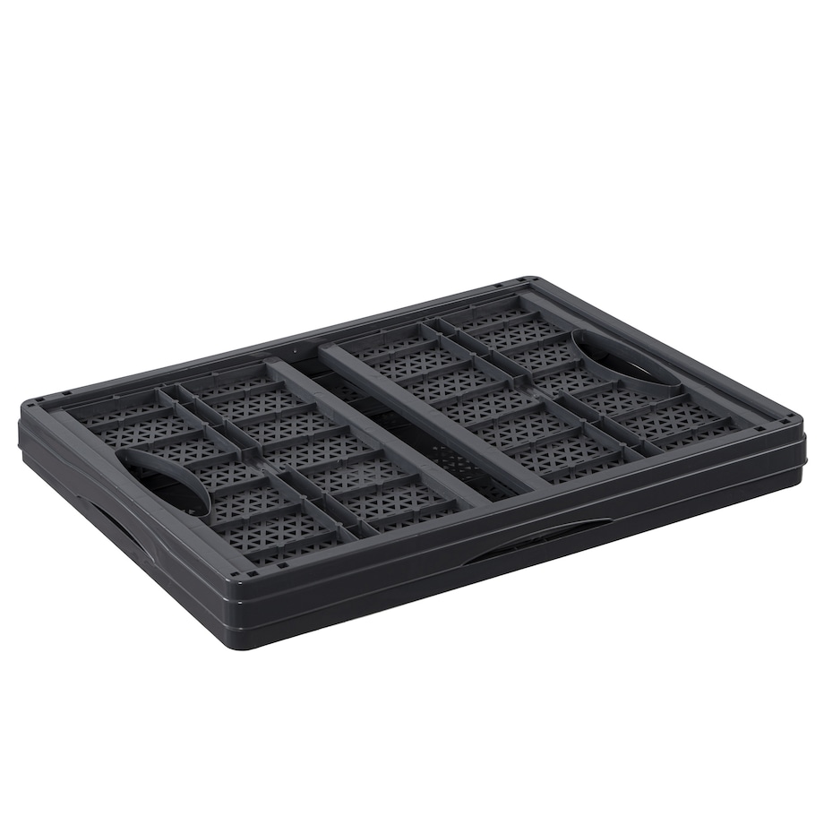 Pojemnik Plastikowy Składany Koszyk Na Zakupy Do Samochodu Skrzynka Na Owoce Warzywa 46,4 X 34 X 22 Cm Klapbox