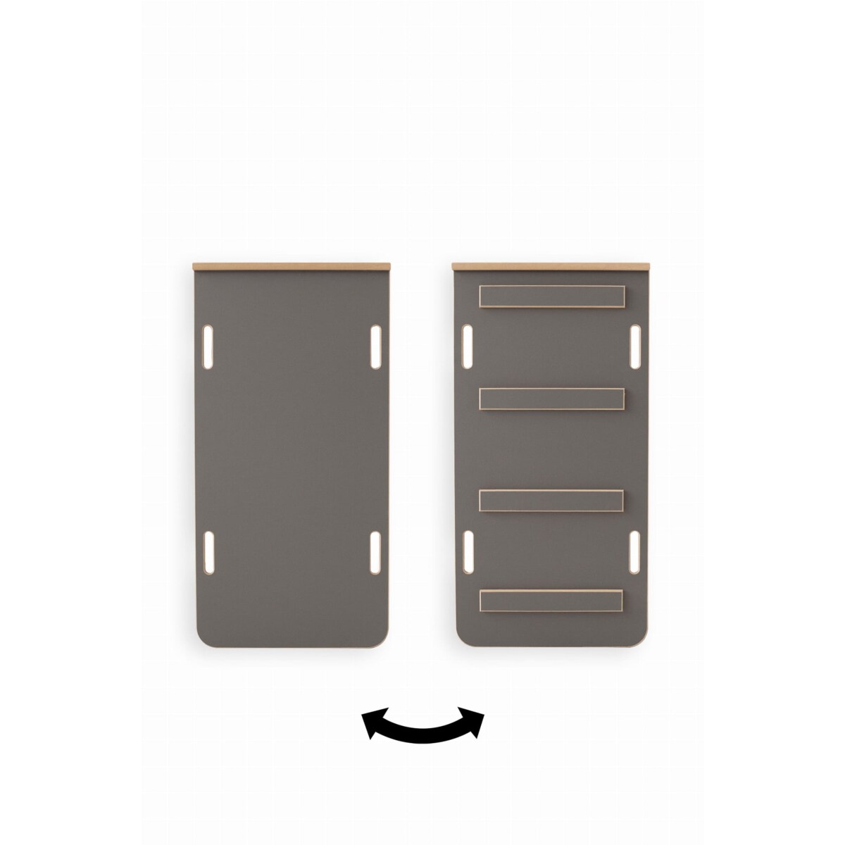 Zjeżdżalnia DRABINKA do MAŁEGO bujaka i kostki - szara