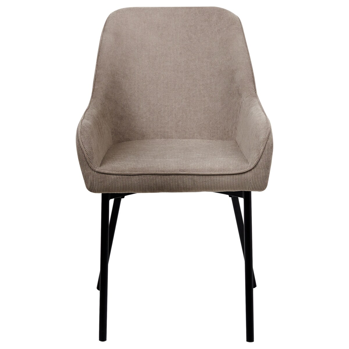 Zestaw 2 krzeseł do jadalni LOVERNA Sztruks Beżowy