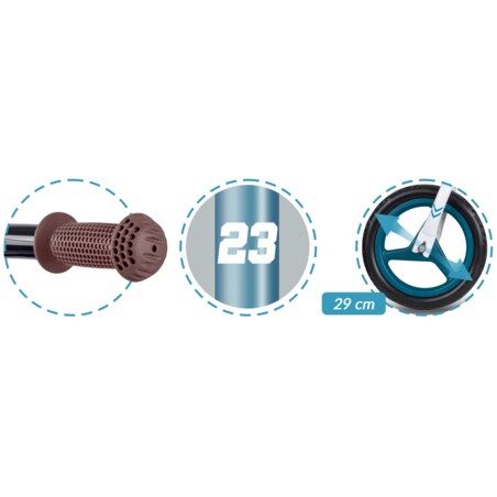 Rowerek biegowy dla dzieci rower dziecięcy lekki Fun Adventure Ricokids niebiesko-biały