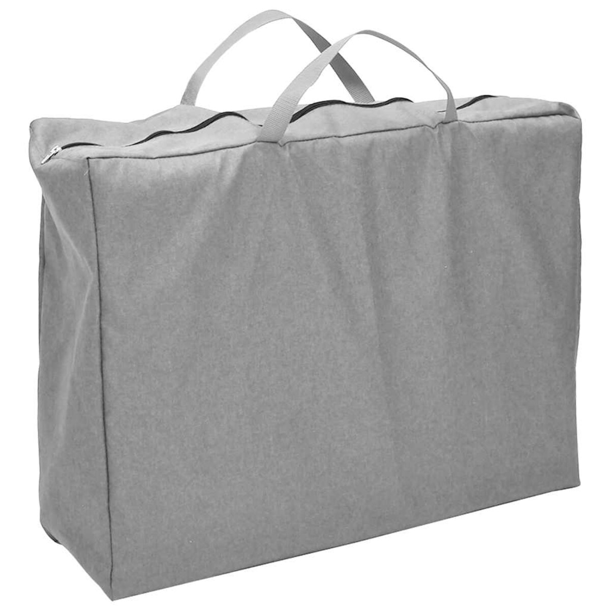 vidaXL Kojec dla dziecka z materacem, jasnoszary, lniana tkanina