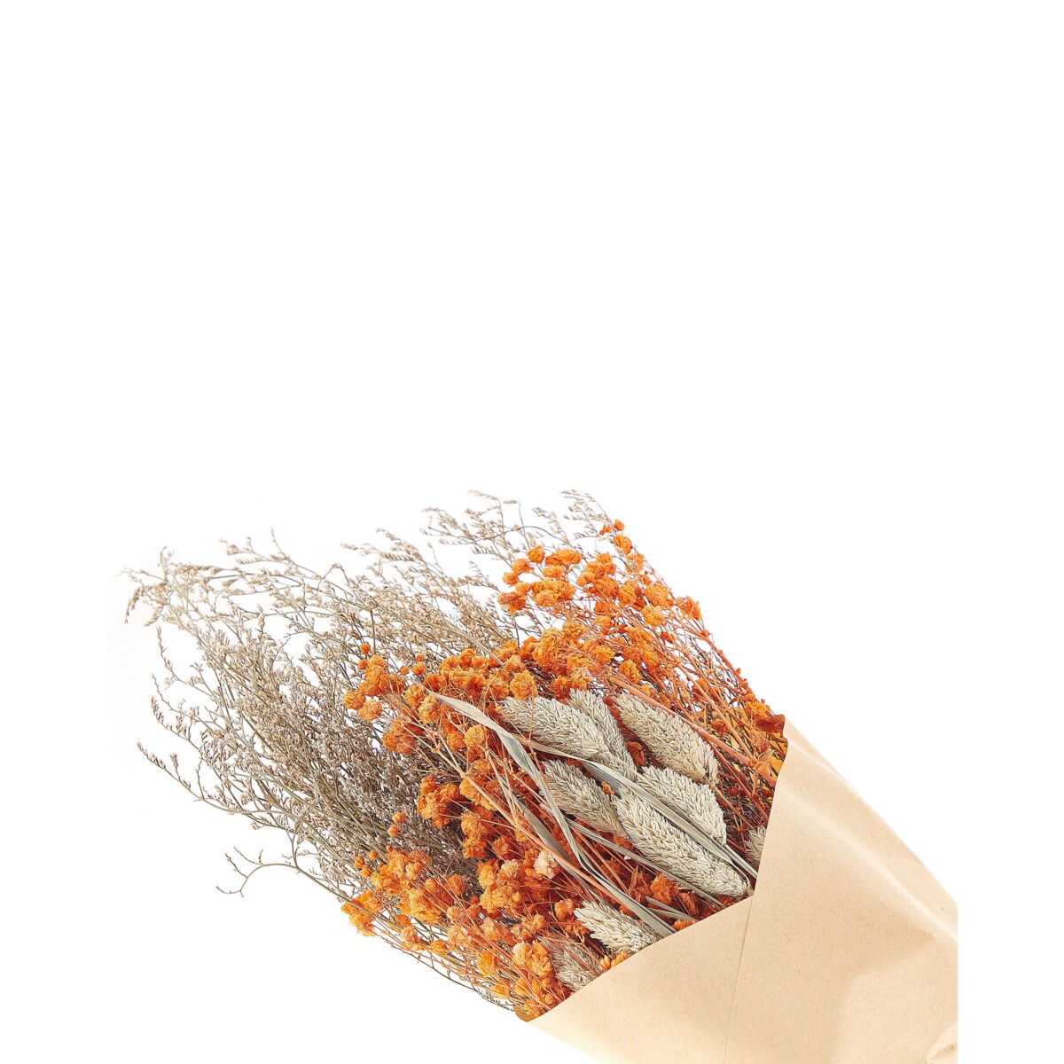 Bukiet suszonych kwiatów 65 cm pomarańczowy CERCEDILLA