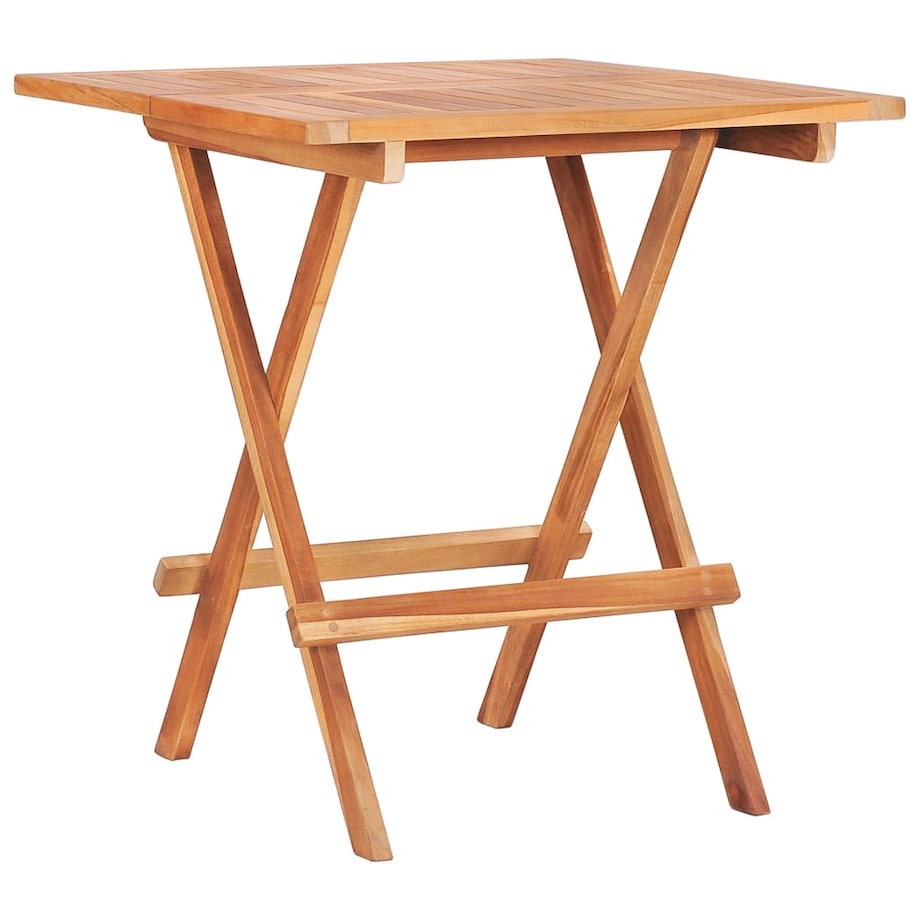 vidaXL Składany stolik bistro, 60x60x65 cm, lite drewno tekowe