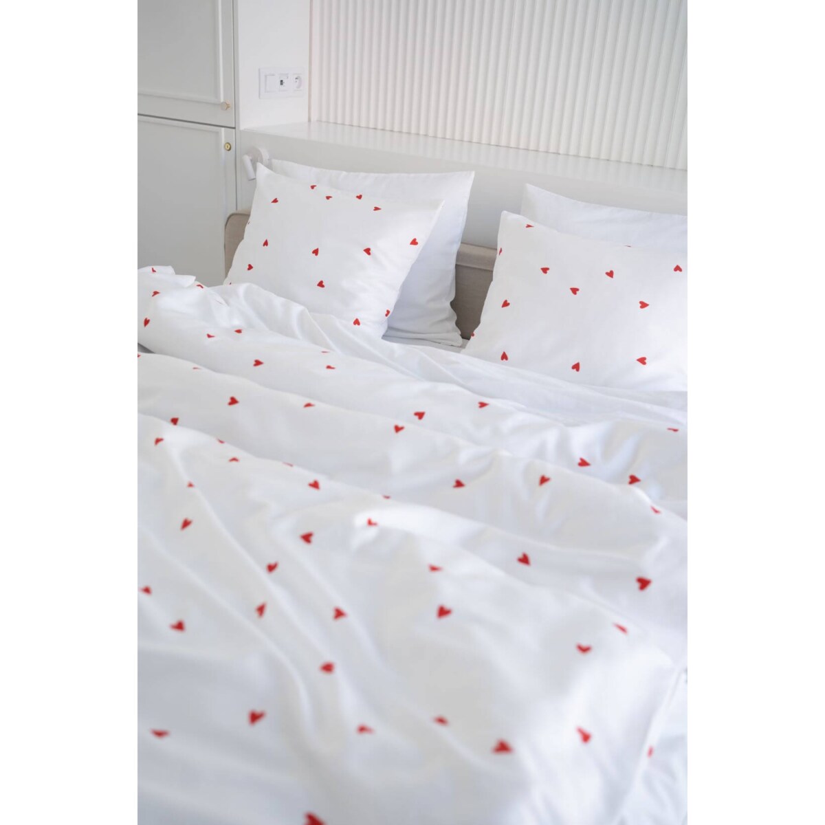 Pościel Serduszka 140/200 + 50/60 cm