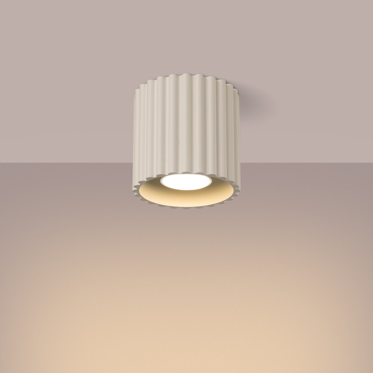 Plafon AURA 1 beżowy GU10