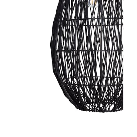 Lampa pleciona wisząca czarna ANNOTTO