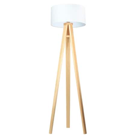 Lampa stojąca HOME 40 biała/sosna