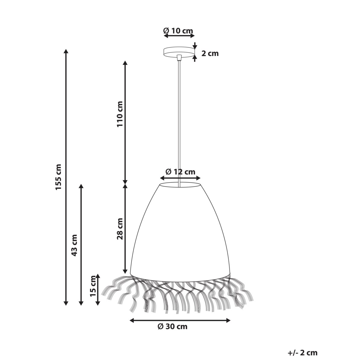 Lampa wisząca MOROVIS Trawa morska Naturalny