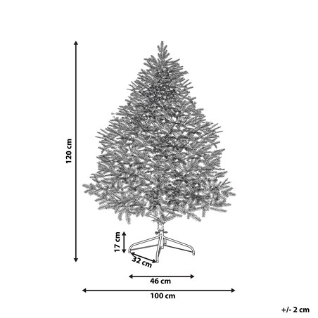 Sztuczna choinka świąteczna FARNHAM 120 cm Różowy