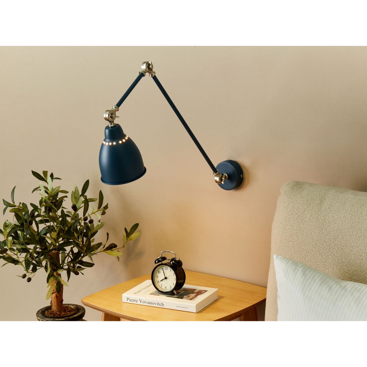 Lampa ścienna granatowy MISSISSIPPI