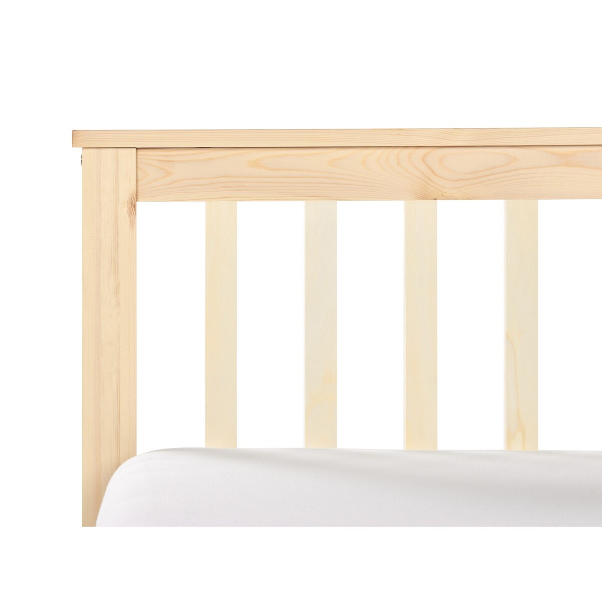 Łóżko OLENDON 180 x 200 cm Drewno Jasne drewno