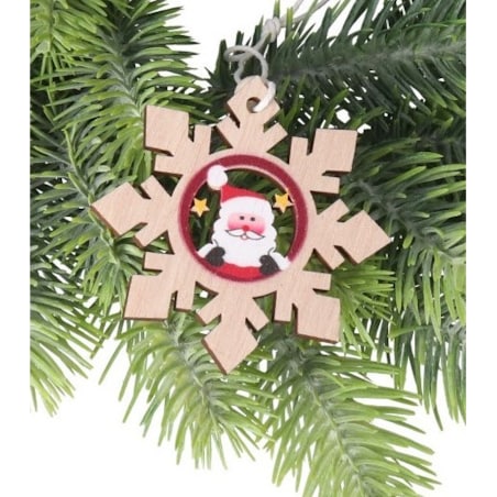 Bombki Na Choinkę Drewniane Ozdoba Stroik 12Szt