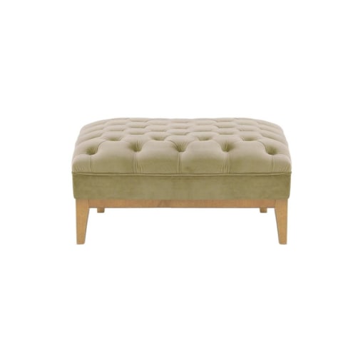 Pufa Chesterfield Modern Wood-Velluto 3
