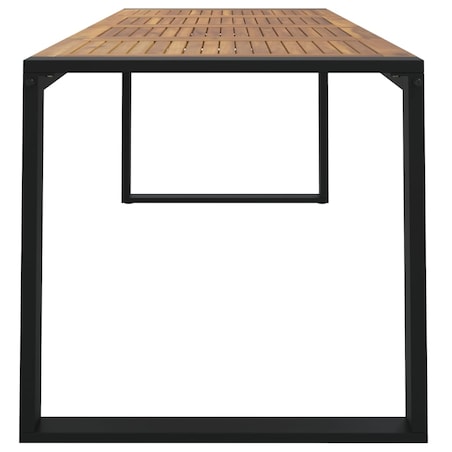 vidaXL Stół ogrodowy z nogami w kształcie U, 200x90x75 cm, akacja