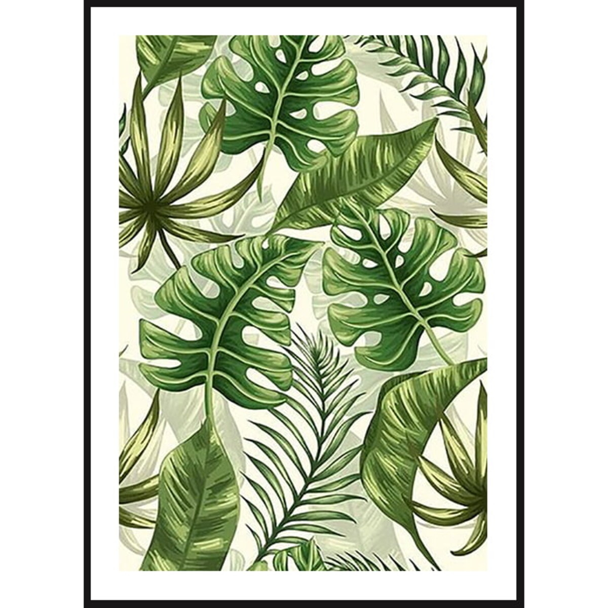 Poster Story, Plakat, Obraz - Wzór Tropikalnych Liści, wymiary 50 x 70 cm