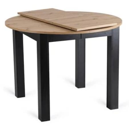 Stół okrągły rozkładany do jadalni dąb artisan 102-142 cm HARRY