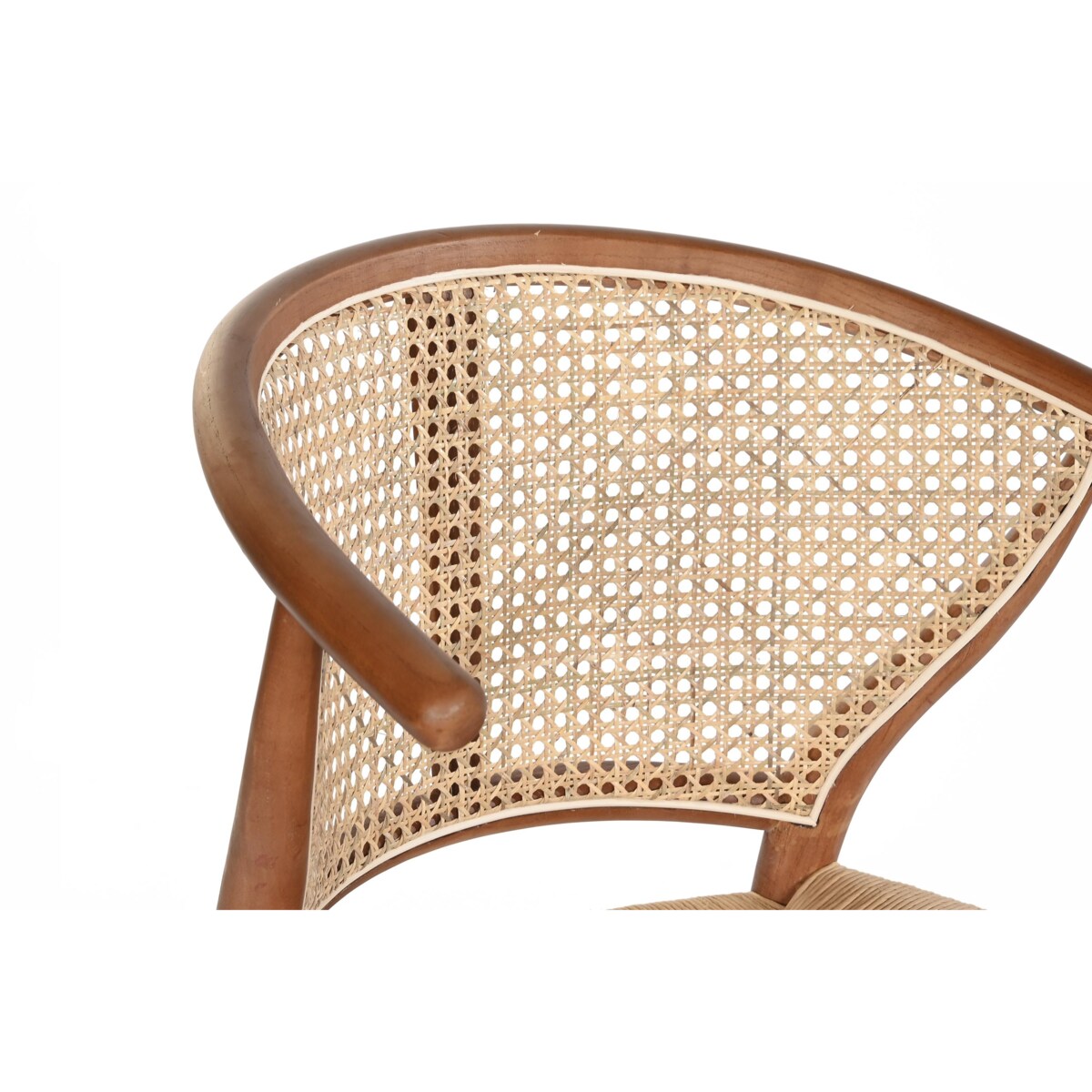 Krzesło drewniane z plecionką wiedeńską ART brązowe