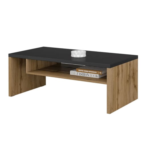 Stolik kawowy CROSS 120x60 dąb wotan/czarny