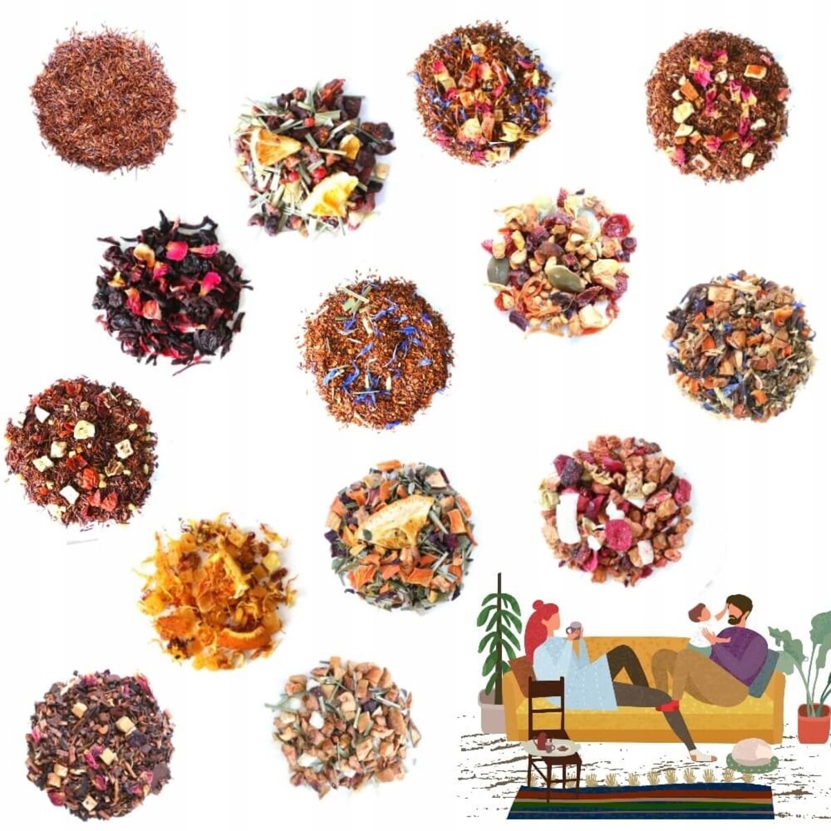 Pakiet bez teiny 14 saszetek z herbatą smakową dla kobiet w ciąży 14x 5/8g