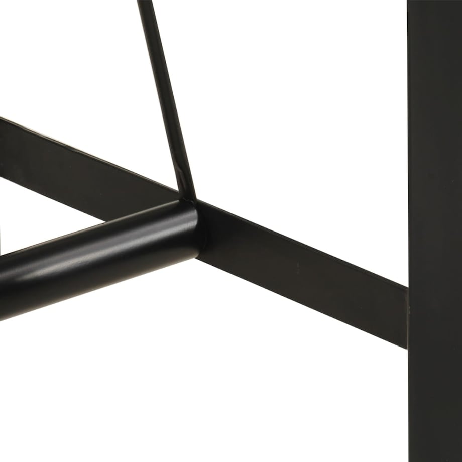 vidaXL Stolik barowy, 150x70x107 cm, lite drewno akacjowe i żelazo