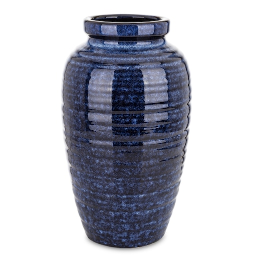 Wazon ceramiczny 31x17x17 cm MEEKE niebieski