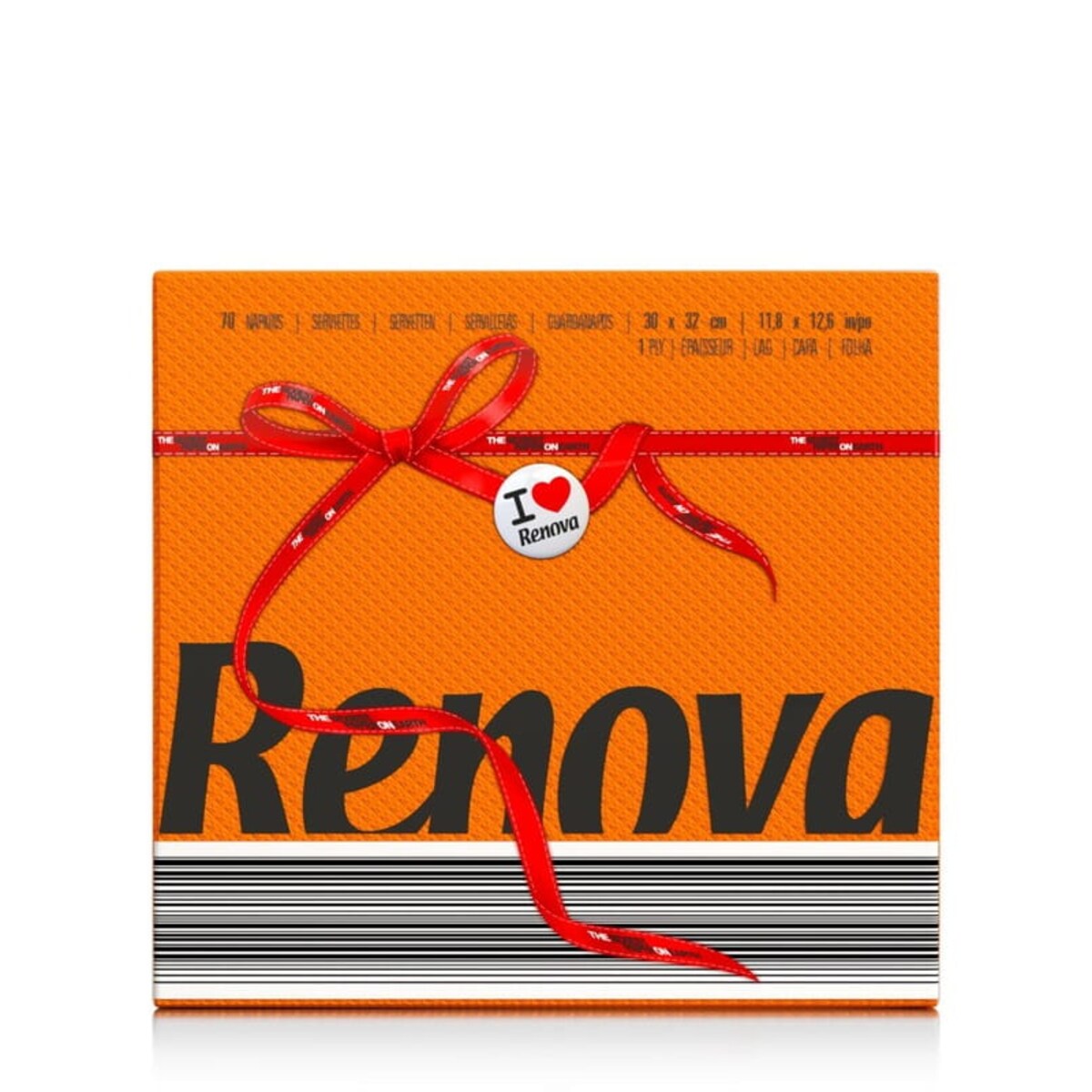 Serwetki papierowe Renova Red Label pomarańczowe 70 szt