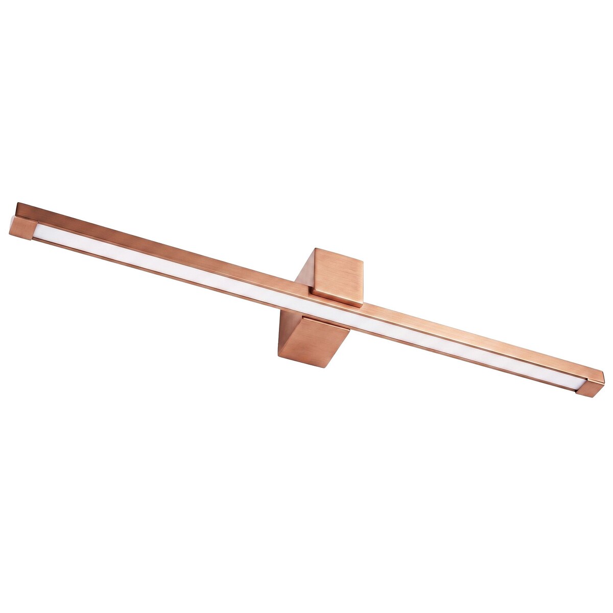 Kinkiet Swe054-1W 80Cm Led Miedź Szczotkowana, Aluminium, Tworzywo Sztuczne