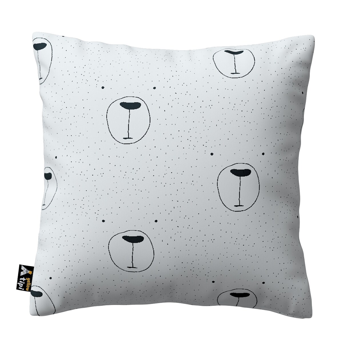 Poszewka Milly 60x60 ecru-czarny