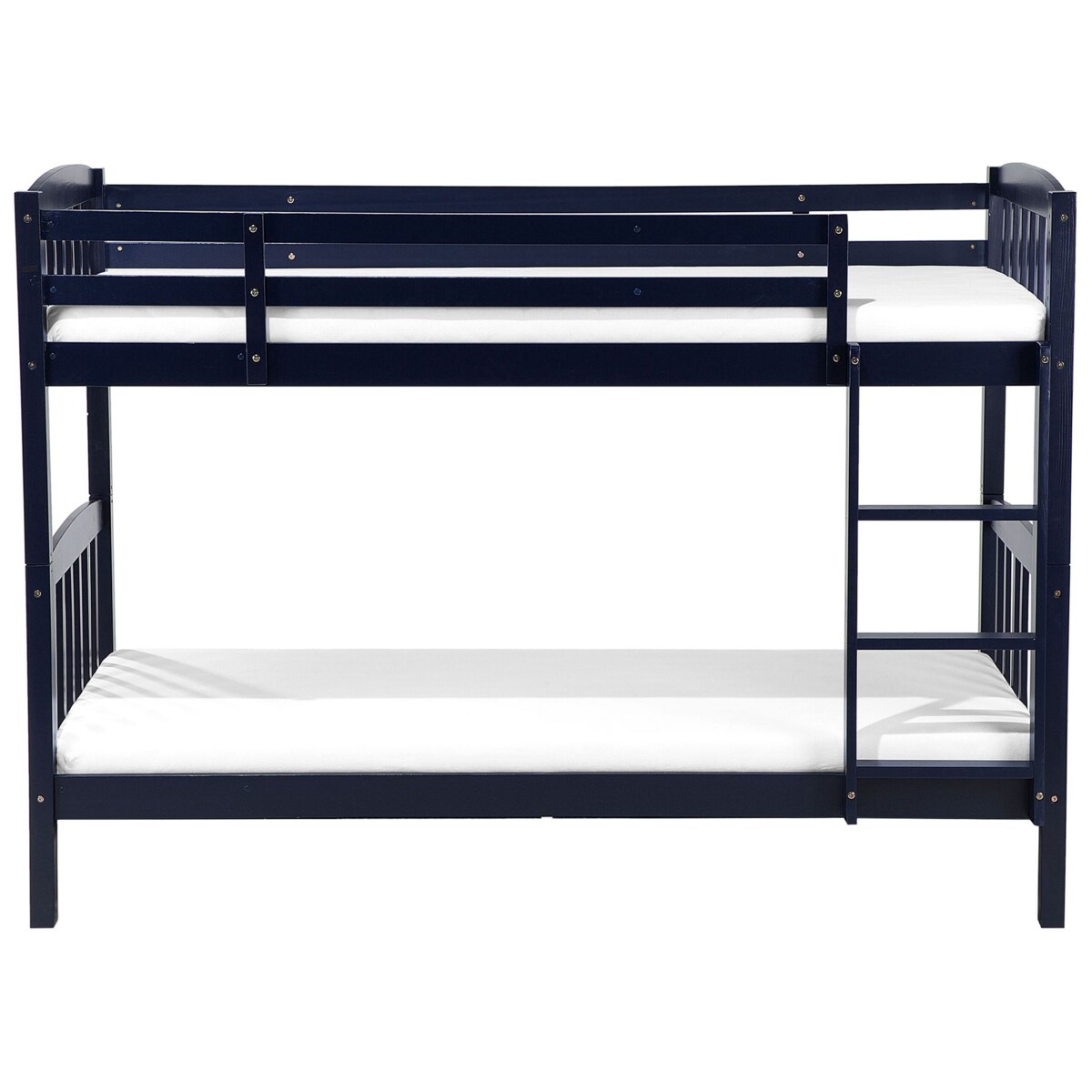 Łóżko piętrowe drewniane 90 x 200 cm niebieskie REVIN