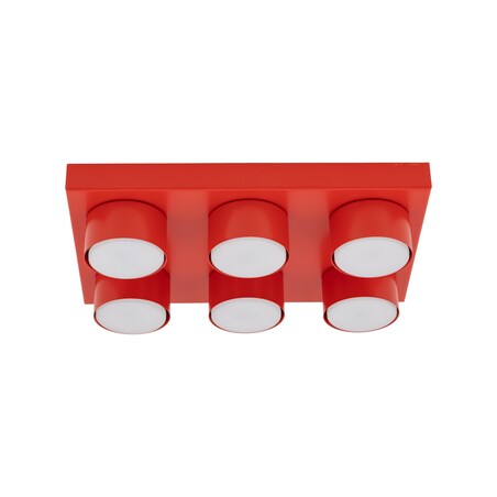 Lampa sufitowa BRIX RED 11294 TK Lighting czerwona nowoczesna LED