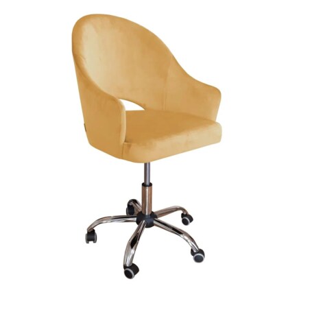 Fotel JENISEJ VELVET musztardowy/curry