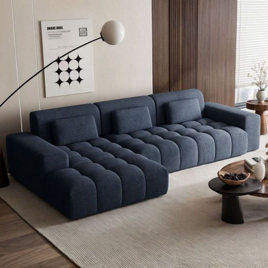 Chevi Sofa narożna - granatowa
