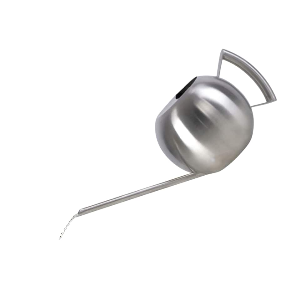 Konewka ozdobna podlewania SREBRNA wysokiej jakości stal Esschert DESIGN