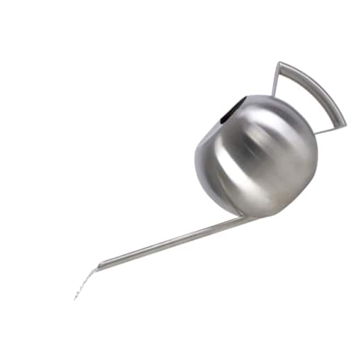 Konewka ozdobna podlewania SREBRNA wysokiej jakości stal Esschert DESIGN