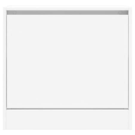 vidaXL Szafka na buty, biała, 60x21x57 cm, materiał drewnopochodny