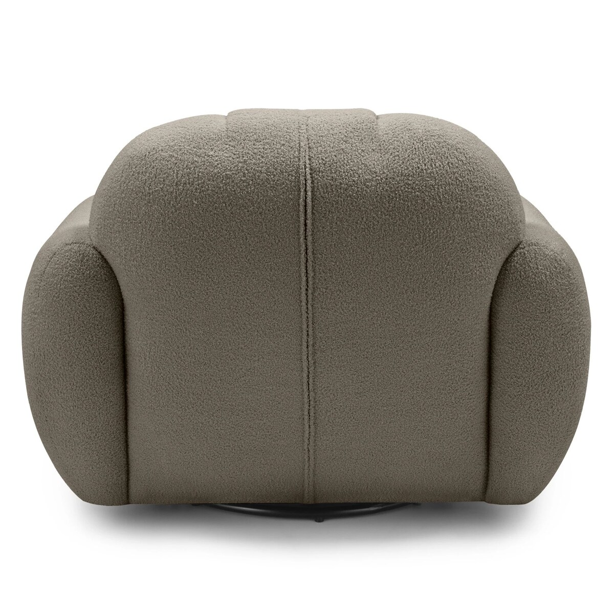 Fotel obrotowy 77x106x85 PALLASS bouclé brązowoszary