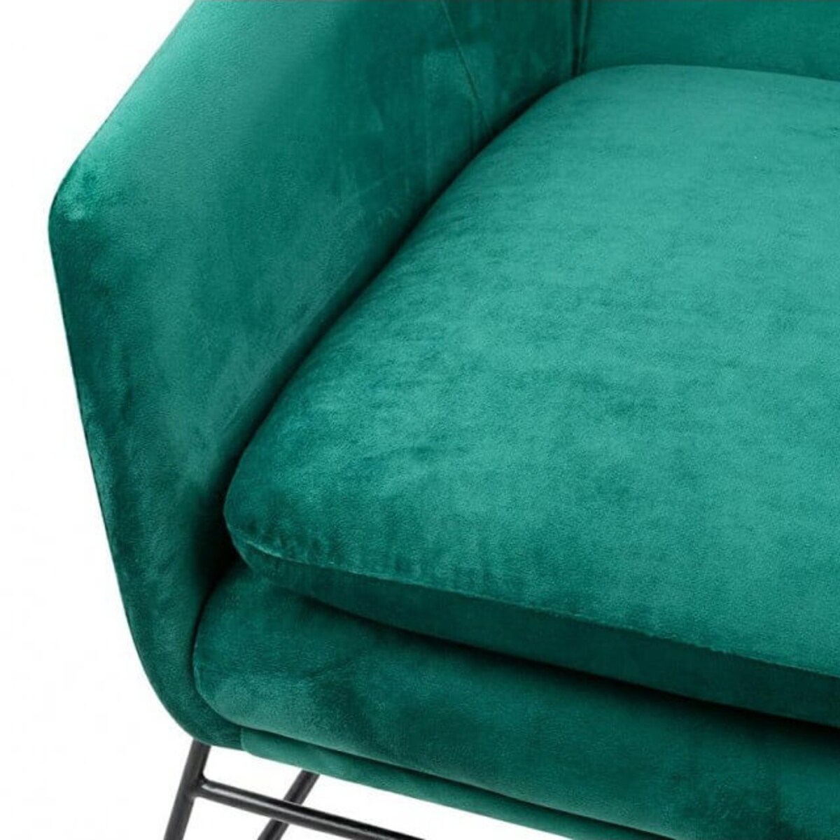 Wypoczynkowy fotel Emma MSE011000308.V35 King Home welur ciemny zielony