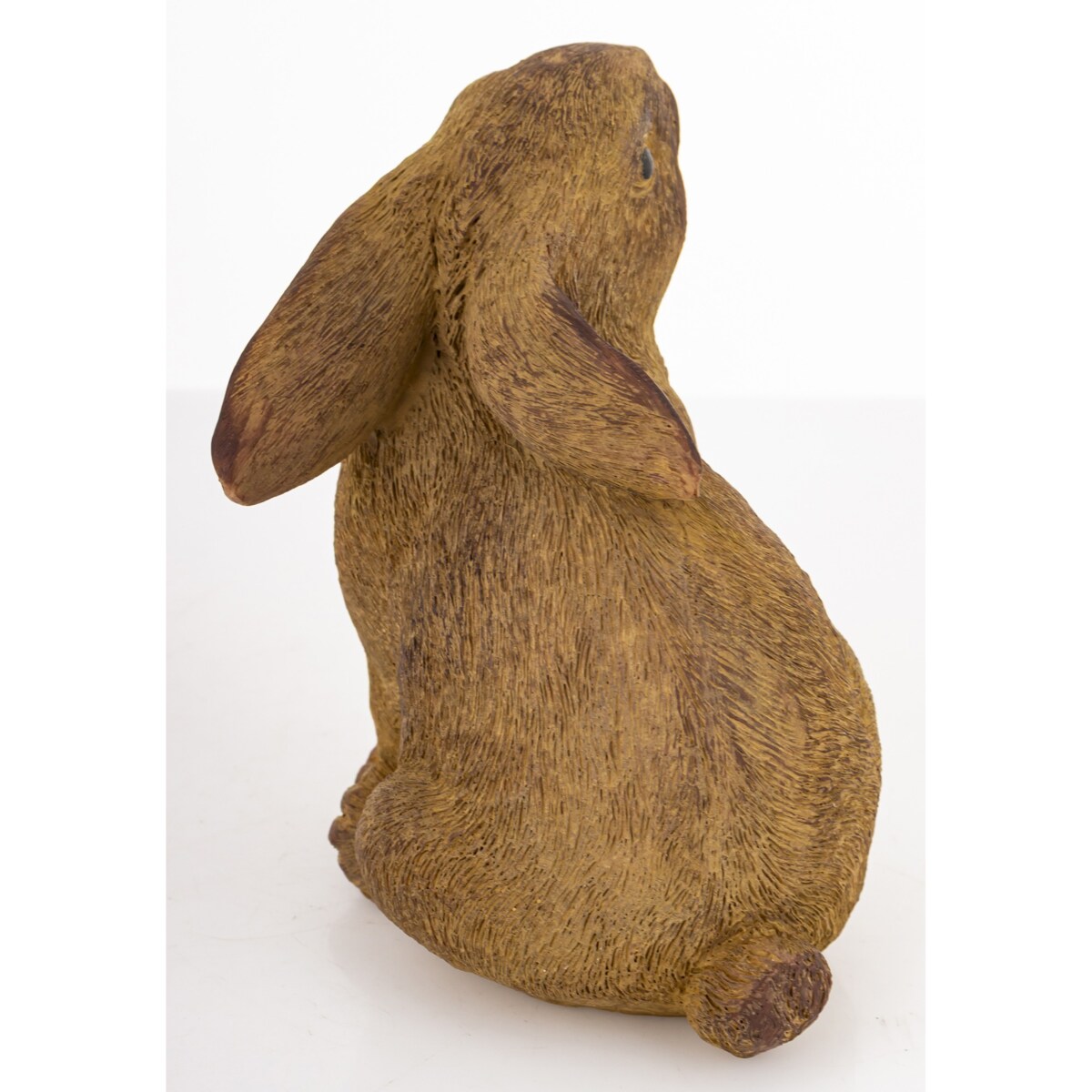 Dekoracja - para brązowych króliczków 11x8x10 i 13x6,5x9 cm MARRONE