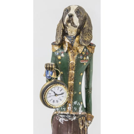Dekoracja - figurka psa z zegarkiem 65x10x10 cm MUBWA duża