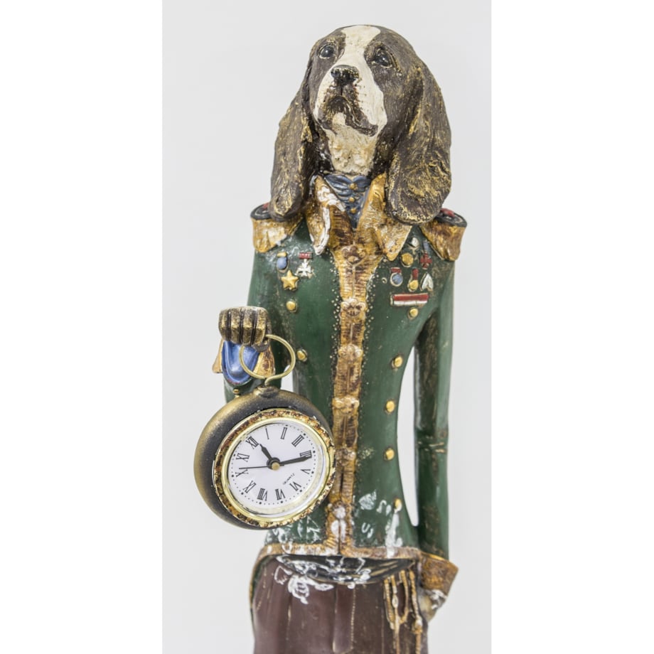 Dekoracja - figurka psa z zegarkiem 65x10x10 cm MUBWA duża