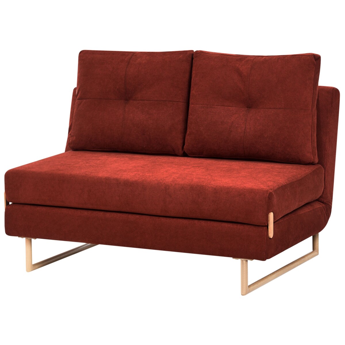 Sofa rozkładana dla 2 osób JERSLEV Czerwony