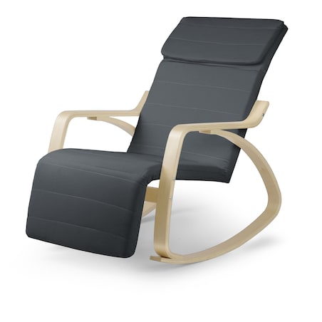 Fotel bujany na biegunach wypoczynkowy drewniany Sofotel Suzi