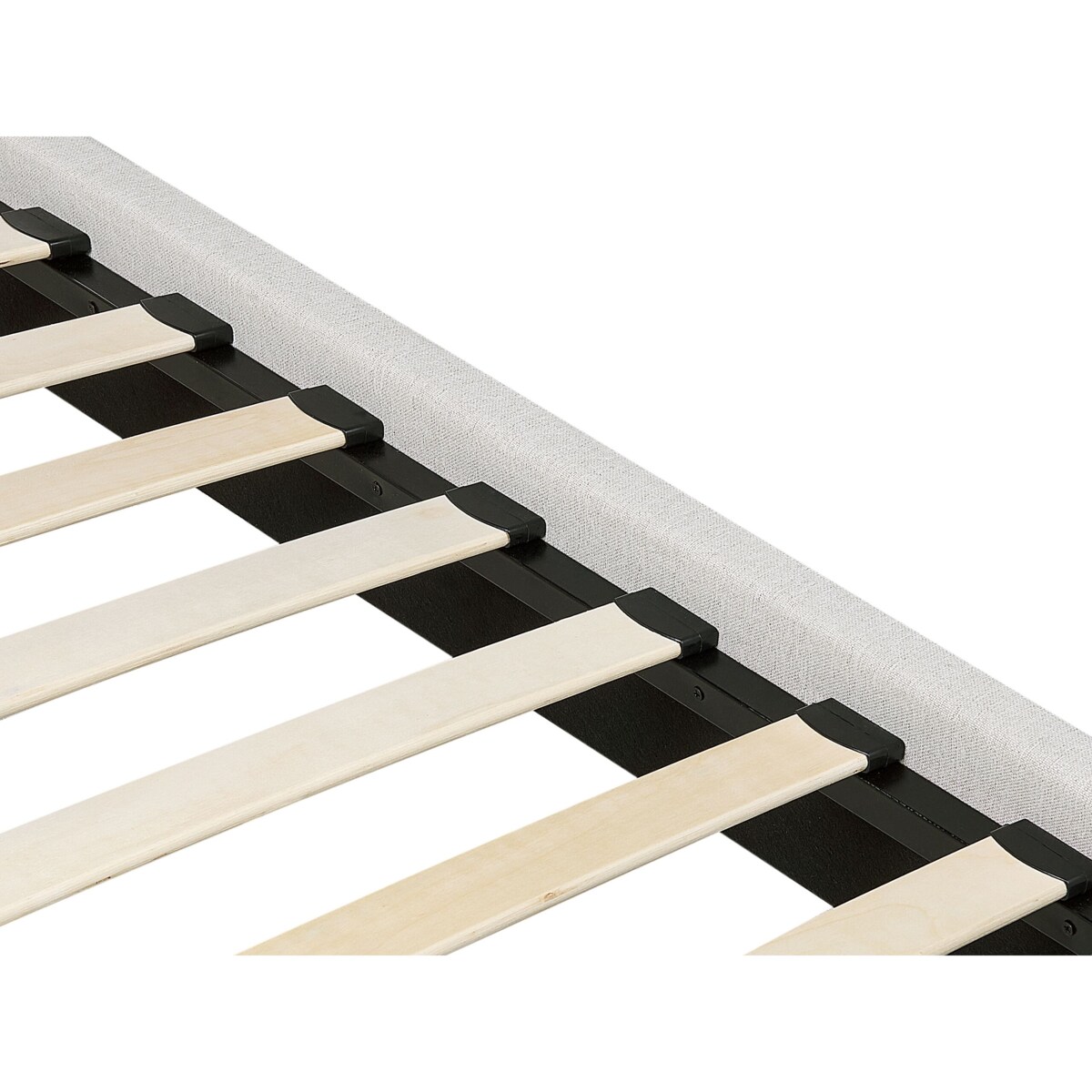 Łóżko tapicerowane 180 x 200 cm szare CORIO