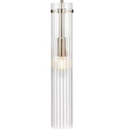 Loftowa LAMPA wisząca TUBO 108112 Markslojd szklana OPRAWA tuba zwis stal przezroczysty