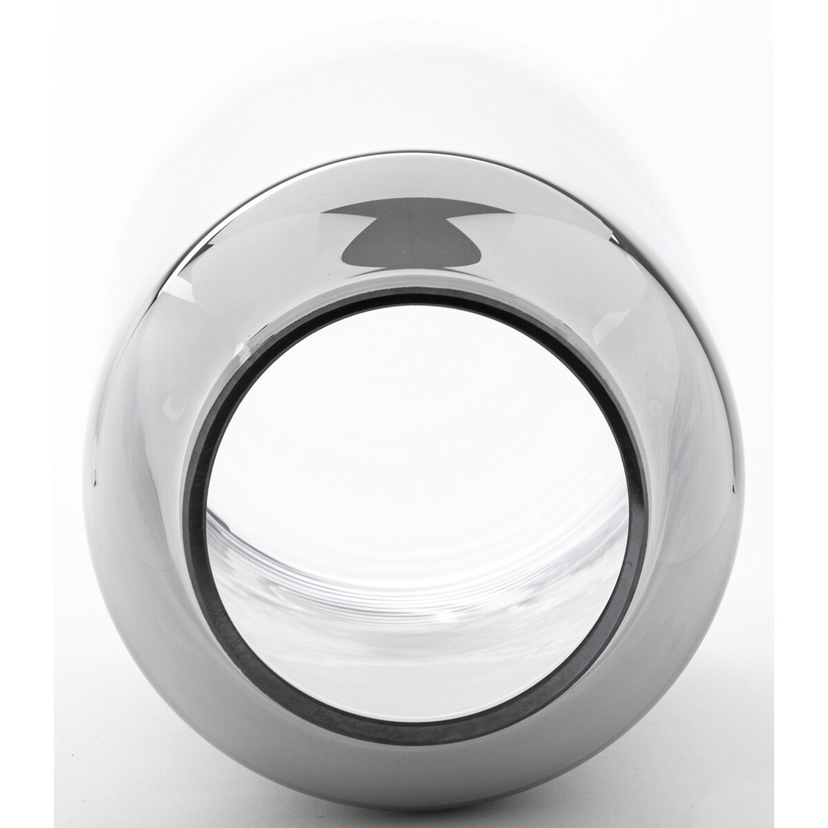 Wazon szklany srebrny 50x20,5 cm ARGENTO