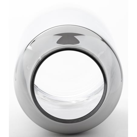 Wazon szklany srebrny 50x20,5 cm ARGENTO