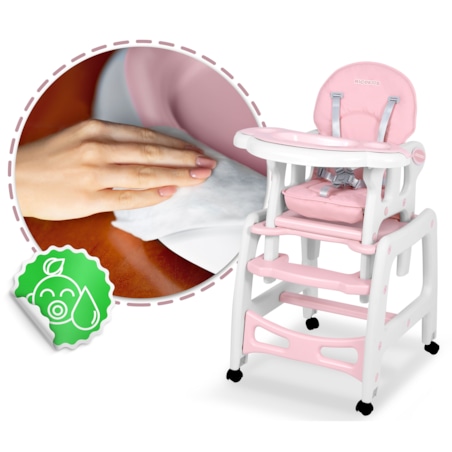 Tacka do krzesełka do karmienia Ricokids Sinco różowa